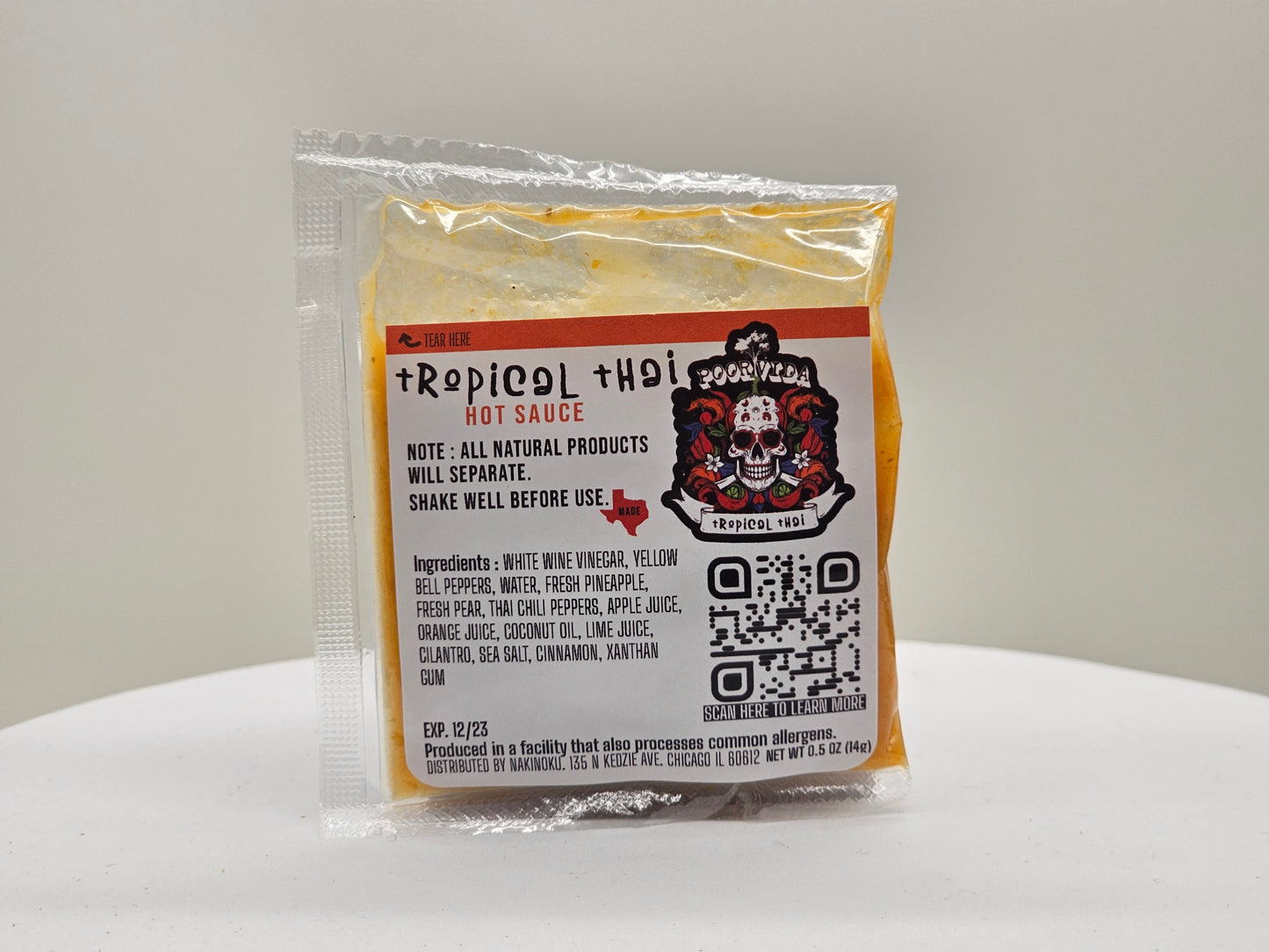Poor Vida Tropical Thai Hot Sauce - NakiNoku