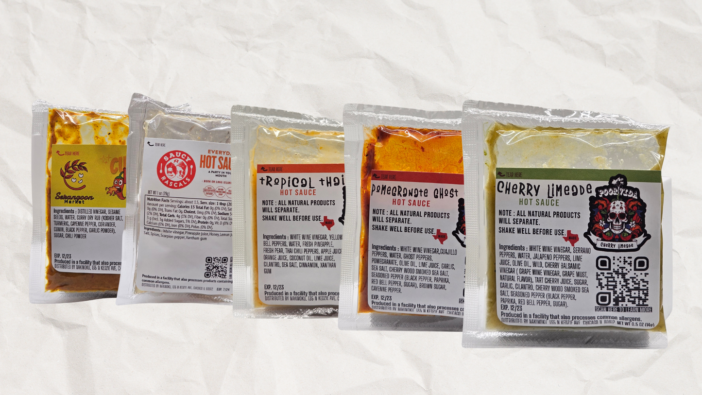 Hot Sauce Taster Box - NakiNoku