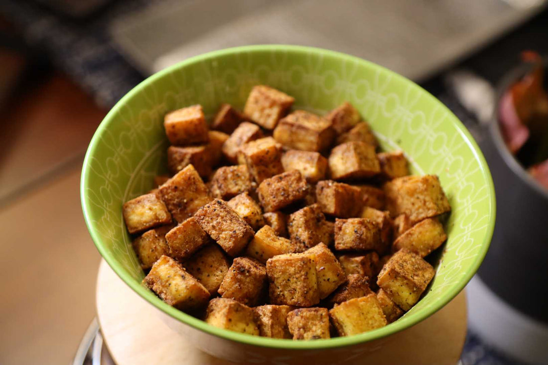 Dry Rub Tofu w/ BBQ Sauce