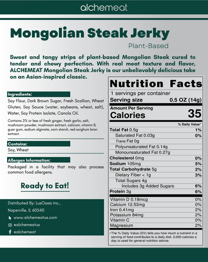 Mongolian Steak Jerky